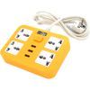 Мережевий фільтр живлення Voltronic TВ-Т15, 4роз, 3*USB Yellow (ТВ-Т15-Yellow)