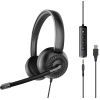 Наушники Speedlink METIS USB Stereo Headset 3.5mm Jack with USB Soundcard Black (SL-870007-BK)