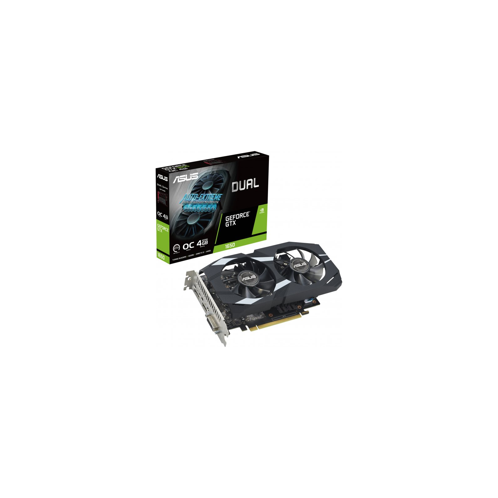 Відеокарта ASUS GeForce GTX1650 4096Mb DUAL OC D6 P EVO (DUAL-GTX1650-O4GD6-P-EVO) зображення 2