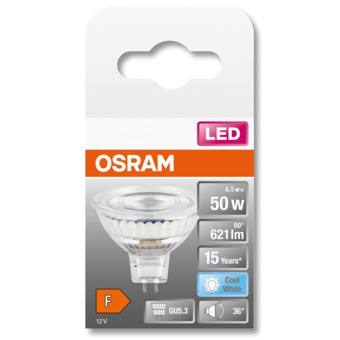 Лампочка Osram LED MR16 50 36 8W/840 12V GU5.3 (4058075433786) изображение 3