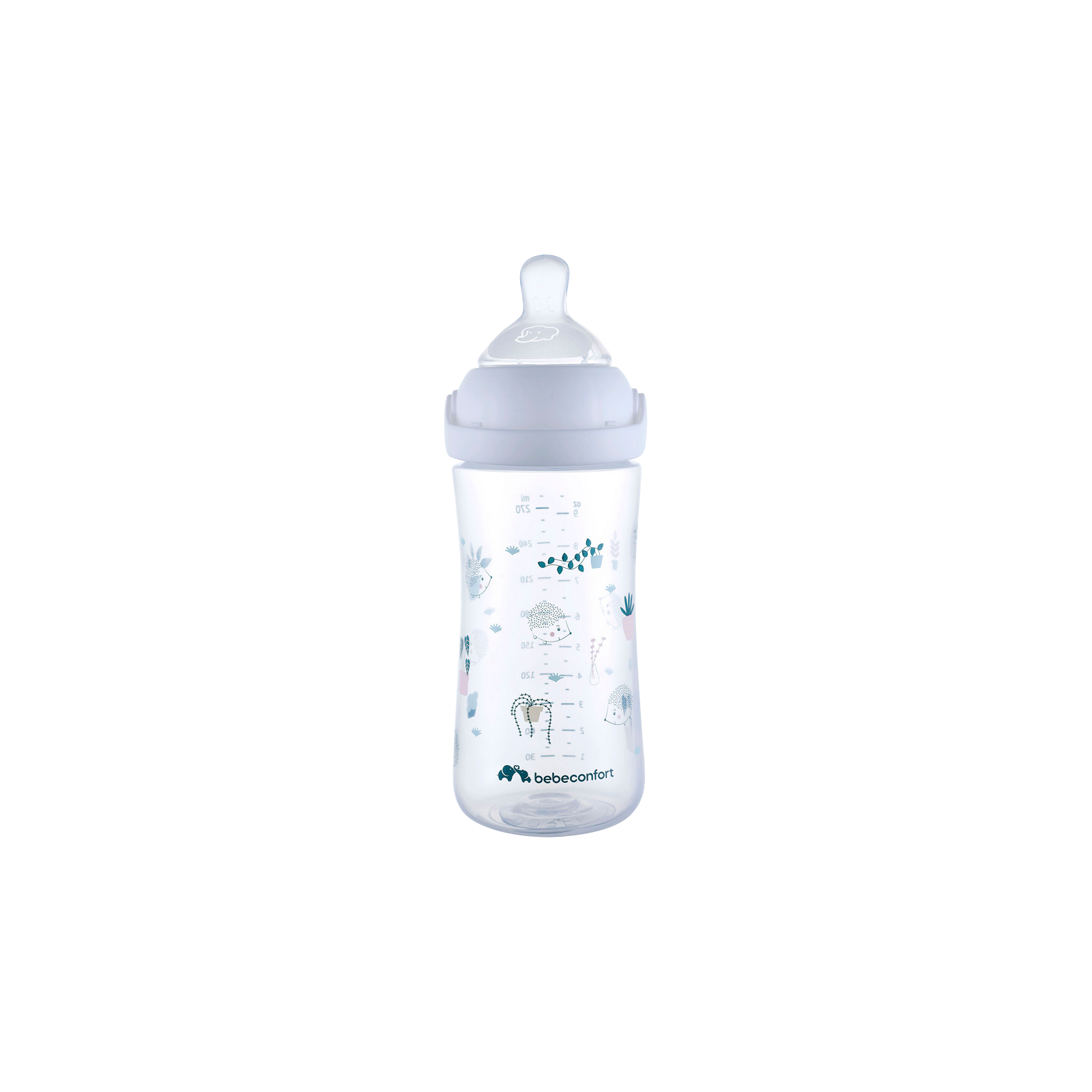Пляшечка для годування Bebe Confort EMOTION PHYSIO Urban Garden, 270 мл (біла) (3102209120)