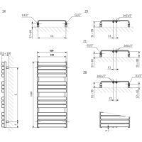 Полотенцесушитель Terma 1110х500 Warp T (WGWAT111050K737SX) изображение 3