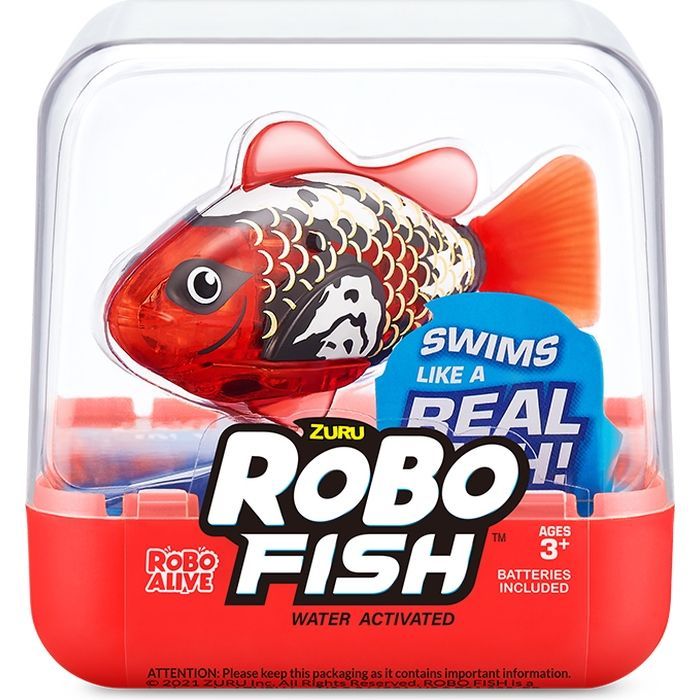 Интерактивная игрушка Pets & Robo Alive S3 - Роборыбка (красная) (7191-1)