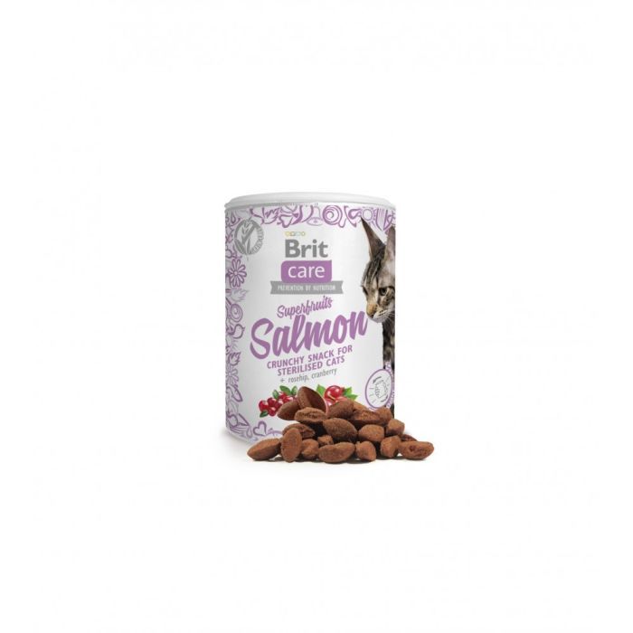 Ласощі для котів Brit Care Cat Snack Superfruits Salmon 100 г (8595602521449) зображення 2