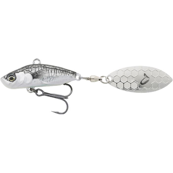 Блесна Savage Gear 3D Sticklebait Tailspin 65mm 9.0g Black Silver (1854.43.89)