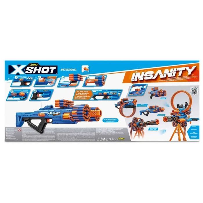 Іграшкова зброя Zuru X-Shot Швидкострільний бластер Insanity-Berzerko 8 Shot (48 патронів) (36610R) зображення 5