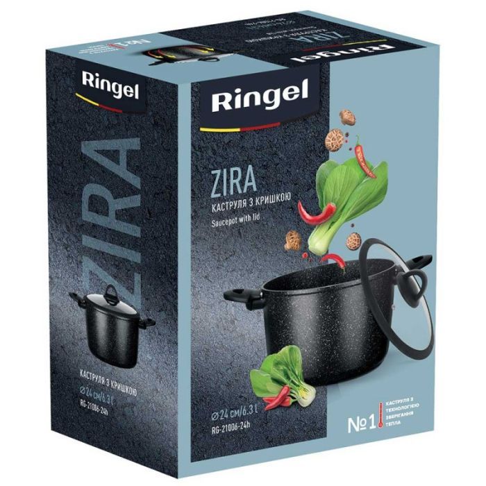 Кастрюля Ringel Zira з кришкою висока 3.5 л (RG-21006-20h) изображение 6