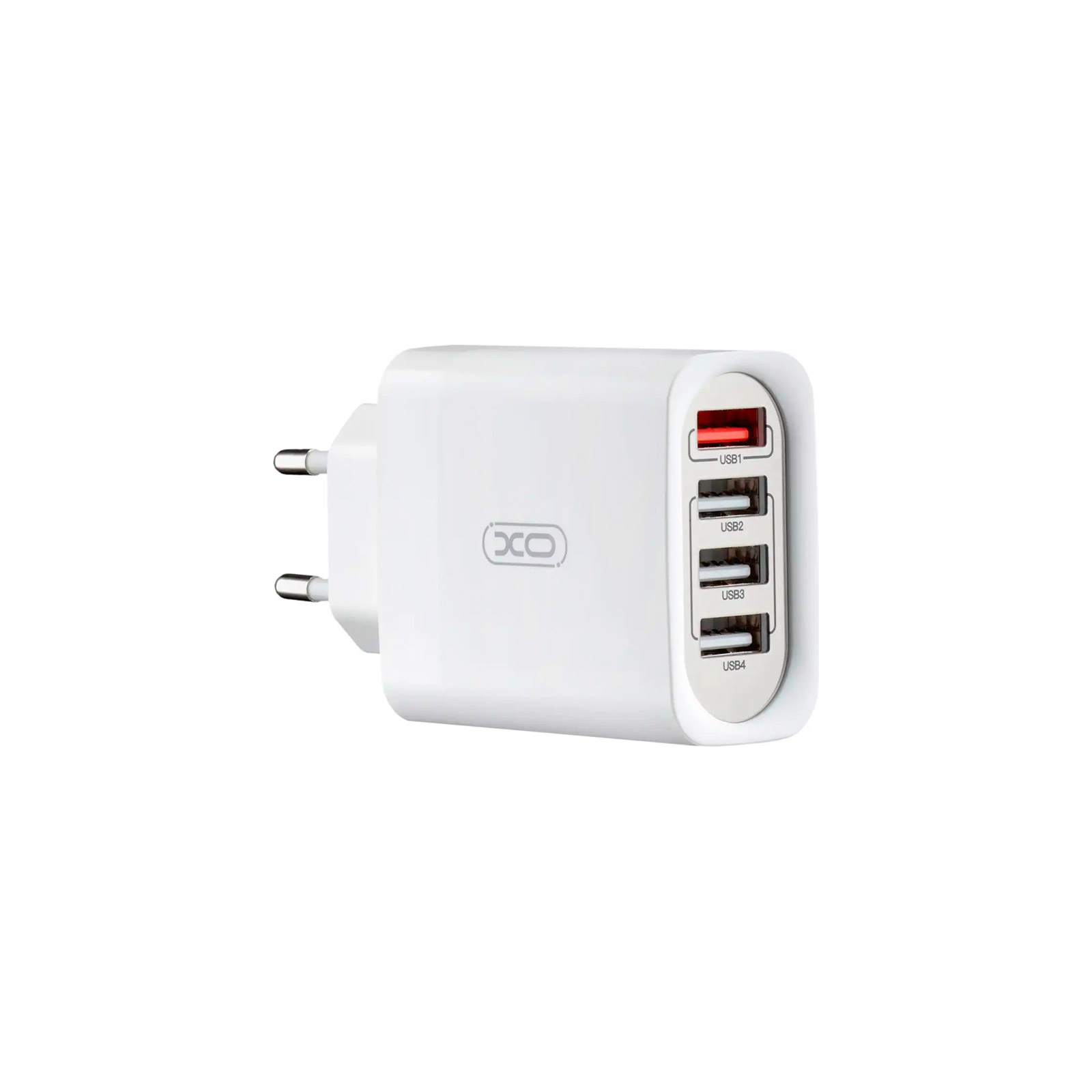 Зарядное устройство XO L100 4USB (1USB QC3.0 + 3USB 2.4A) 18W White (XO-L100) изображение 3