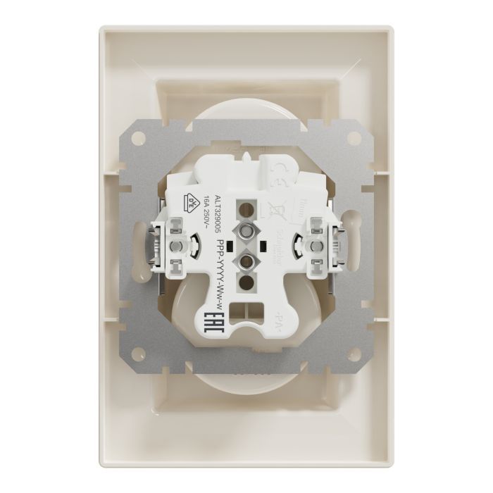 Розетка Schneider Electric ASFORA без заземления двойная крем (EPH9700123) изображение 8