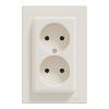 Розетка Schneider Electric ASFORA без заземления двойная крем (EPH9700123)