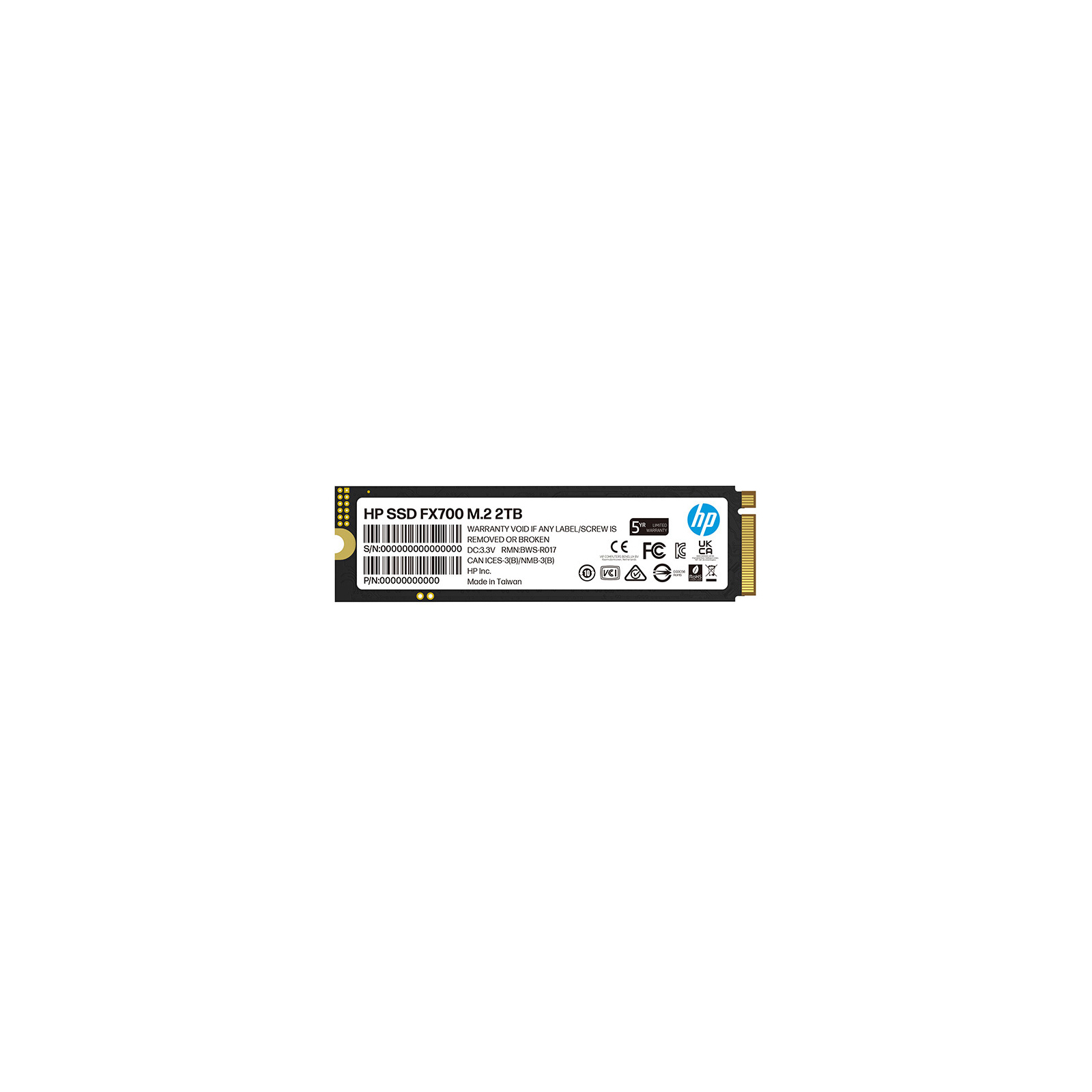 Накопитель SSD M.2 2280 2TB FX700 HP (8U2N5AA) изображение 2