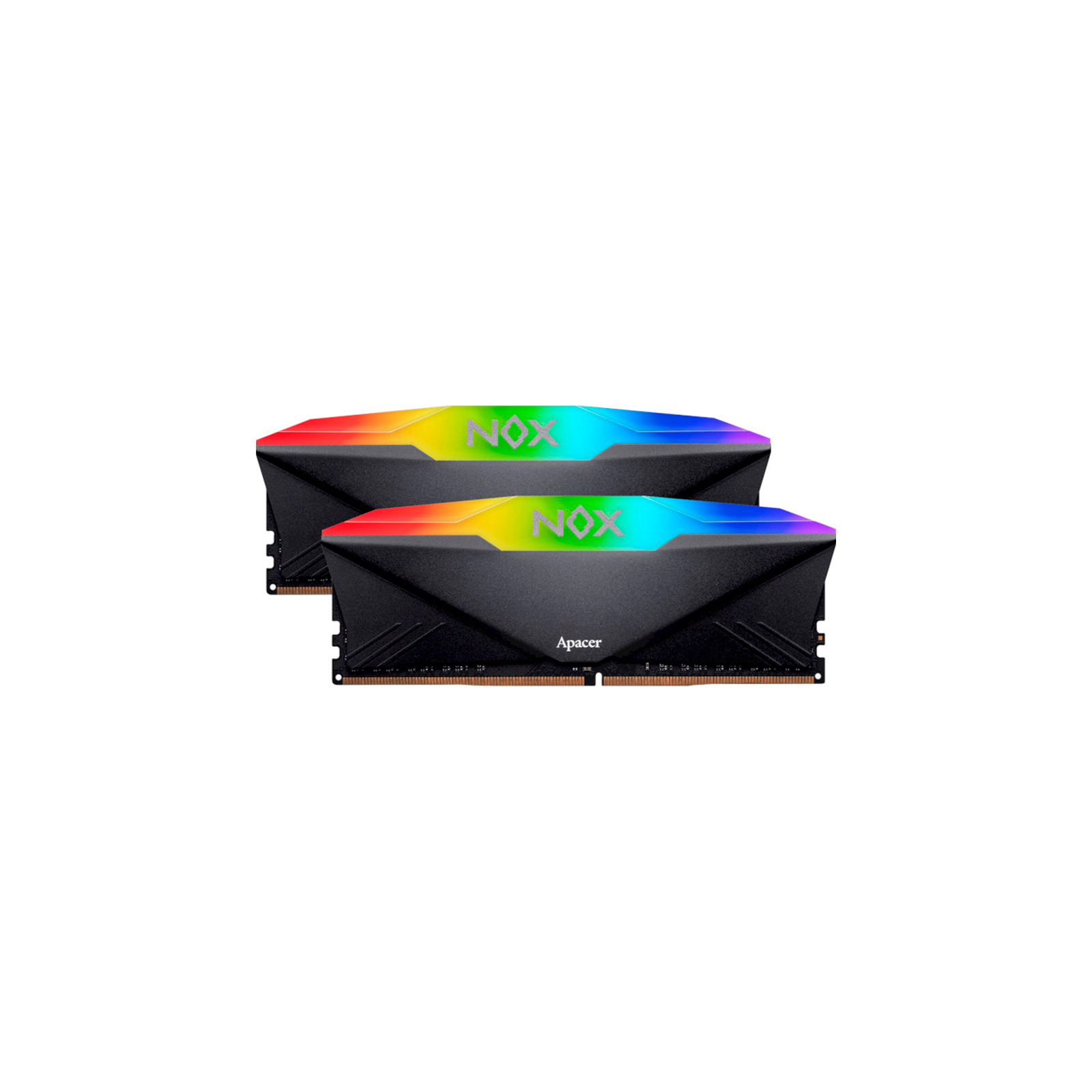 Модуль пам'яті для комп'ютера DDR4 32GB (2x16GB) 3200 MHz NOX RGB Black Apacer (AH4U32G32C28YNBAA-2) зображення 2