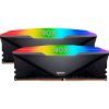Модуль памяти для компьютера DDR4 32GB (2x16GB) 3200 MHz NOX RGB Black Apacer (AH4U32G32C28YNBAA-2) изображение 2