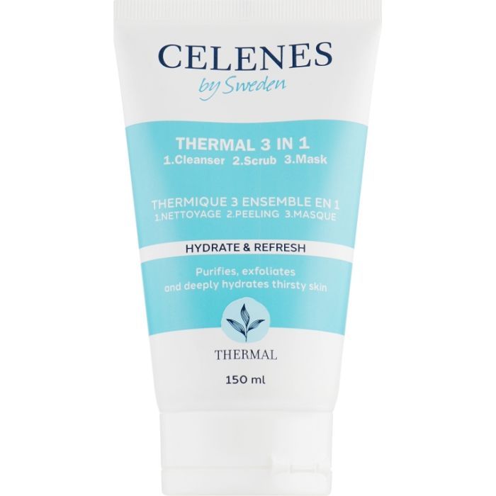 Пілінг для обличчя Celenes Thermal 3 in 1 Cleanser-Scrub-Mask 150 мл (7350104248161)