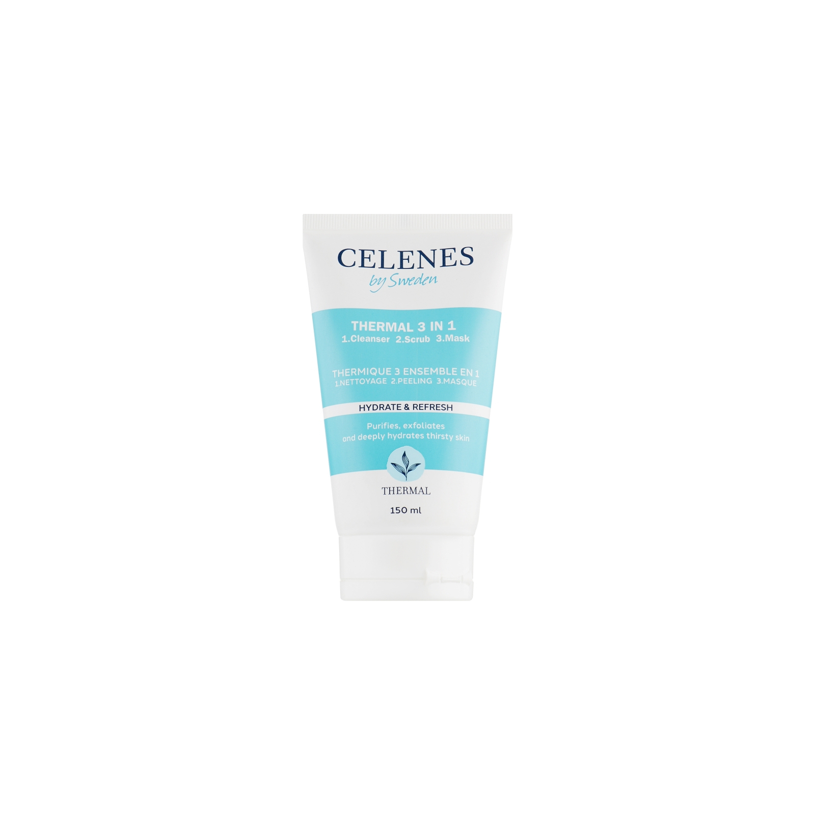 Пилинг для лица Celenes Thermal 3 in 1 Cleanser-Scrub-Mask 150 мл (7350104248161)