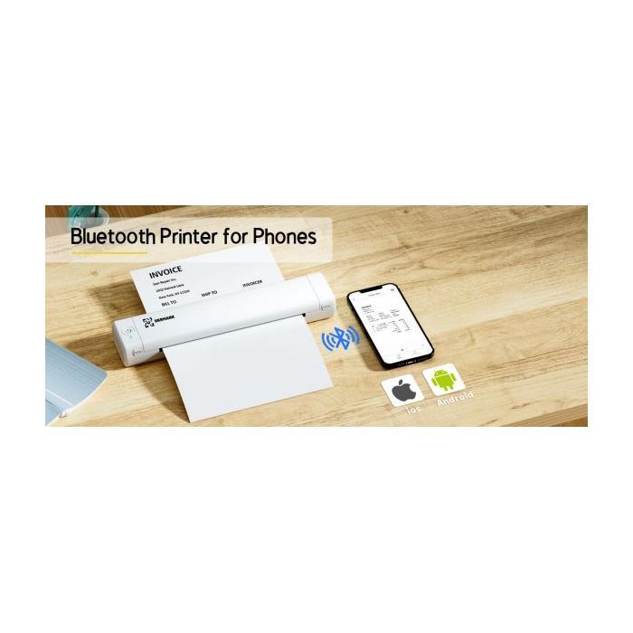 Принтер чеків UKRMARK M08-BK А4, Bluetooth, USB, чорний (900781) зображення 3