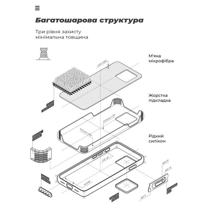 Чехол для мобильного телефона Armorstandart ICON Case Motorola G84 5G Black (ARM70879) изображение 6