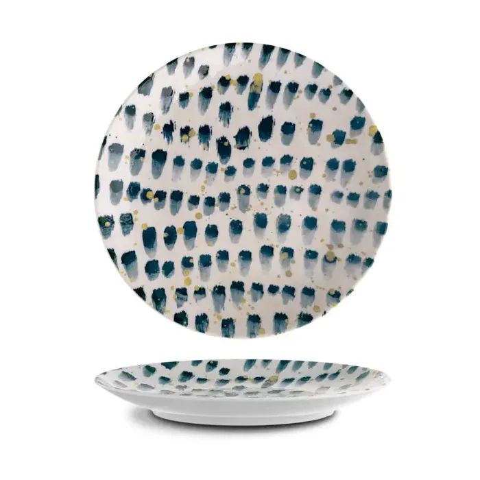 Тарілка G.Benedikt Isabelle кругла 24 см Blue Brush (ISC2124-K0013)