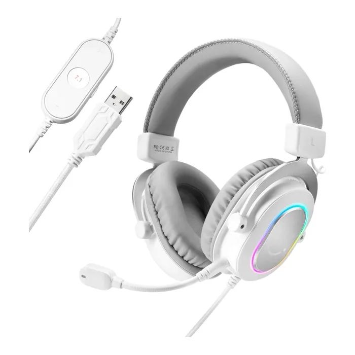 Наушники Fifine H6 RGB 7.1 Pink (H6P)