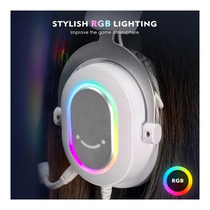 Наушники Fifine H6 RGB 7.1 Pink (H6P) изображение 9