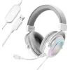 Наушники Fifine H6 RGB 7.1 White (H6W)
