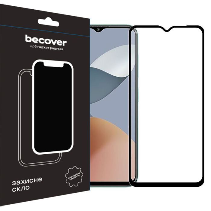 Скло захисне BeCover ZTE Blade A73 Black (710629)