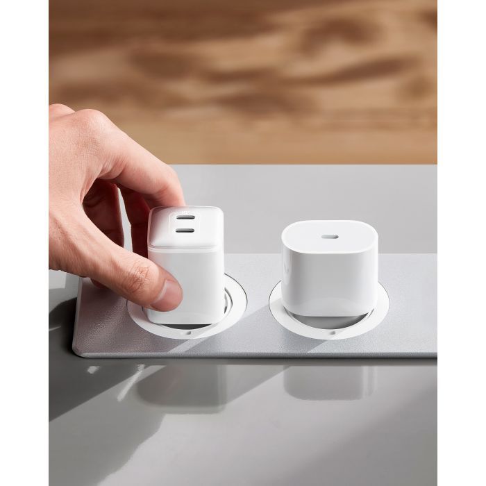 Зарядное устройство Anker PowerPort 521 Nano Pro - 40W 2xUSB-C PIQ3.0 White (A2038G21) изображение 3