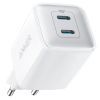Зарядное устройство Anker PowerPort 521 Nano Pro - 40W 2xUSB-C PIQ3.0 White (A2038G21)