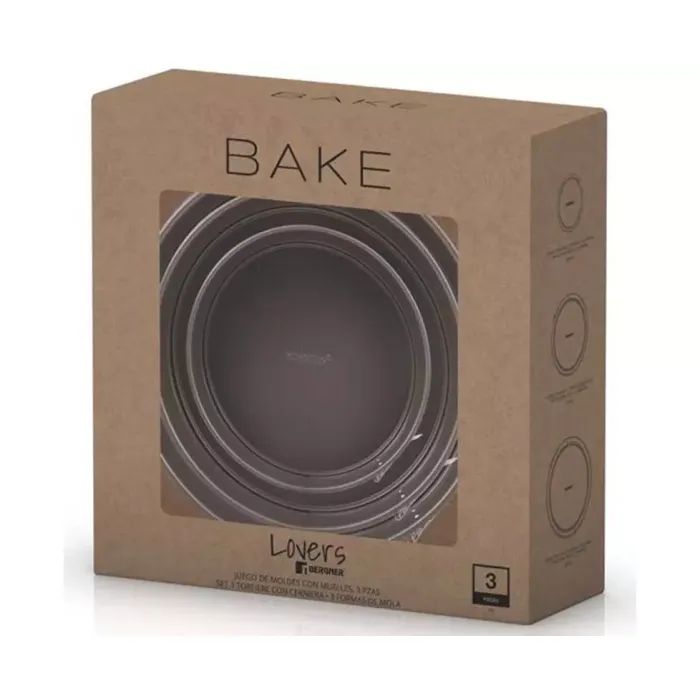 Форма для выпечки Bergner Bakeware lovers Набір 3 предмета (BG-37195-CO) изображение 5