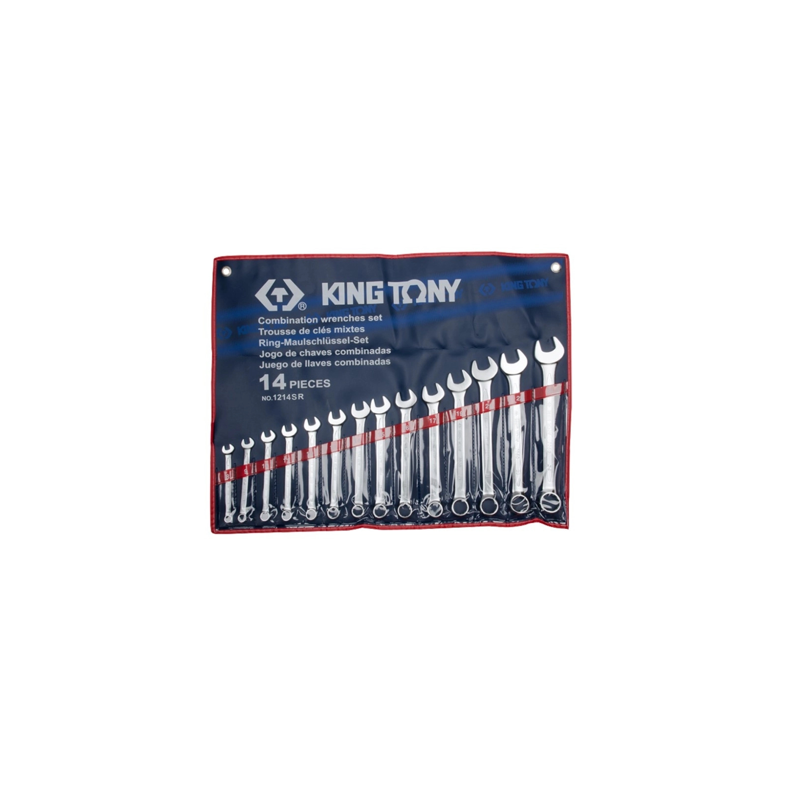Ключ KING TONY рожково-накидный, дюймовый 14 шт (1214SR)