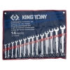 Ключ KING TONY рожково-накидный, дюймовый 14 шт (1214SR)