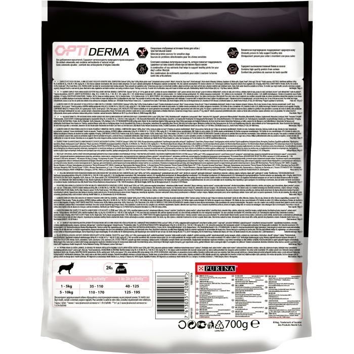 Сухий корм для собак Purina Pro Plan Small&Mini Sensitive Skin з лососем 700 г (7613035120808) зображення 2