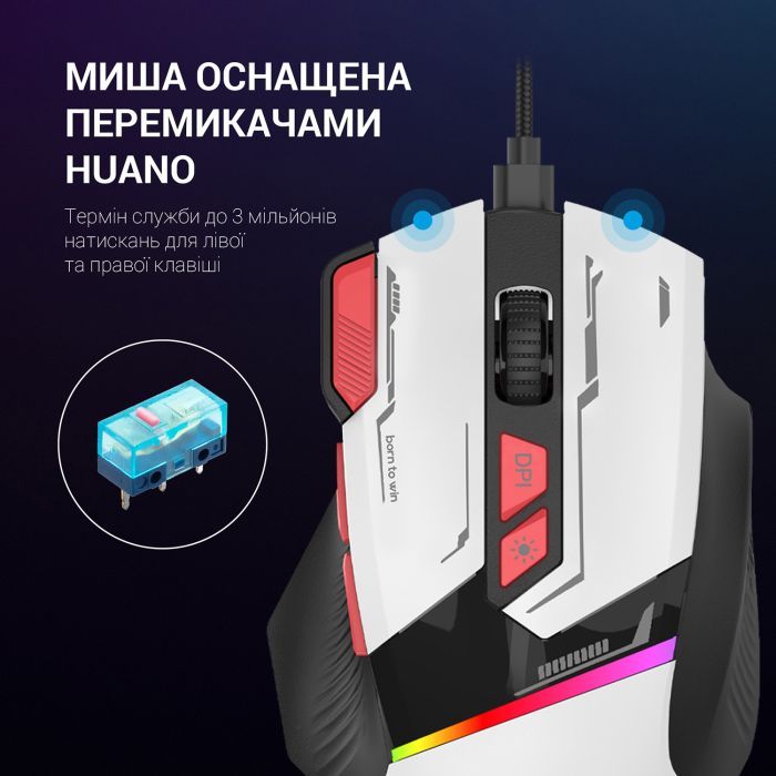 Мишка GamePro GM300W USB White (GM300W) зображення 5