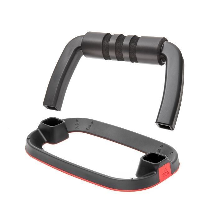 Упори для віджимань Adidas Performance Push Up Bars ADAC-12232 Чорний/Червоний (885652021579) зображення 10