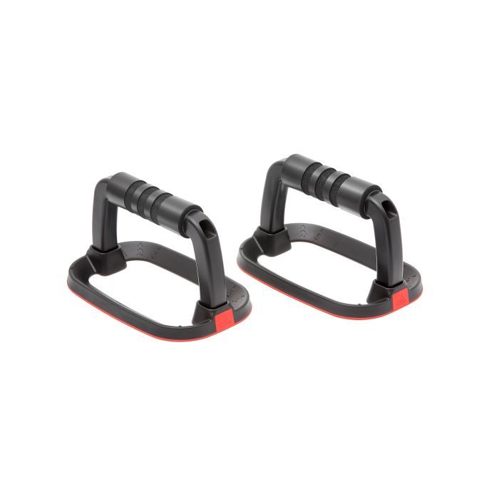 Упори для віджимань Adidas Performance Push Up Bars ADAC-12232 Чорний/Червоний (885652021579) зображення 6