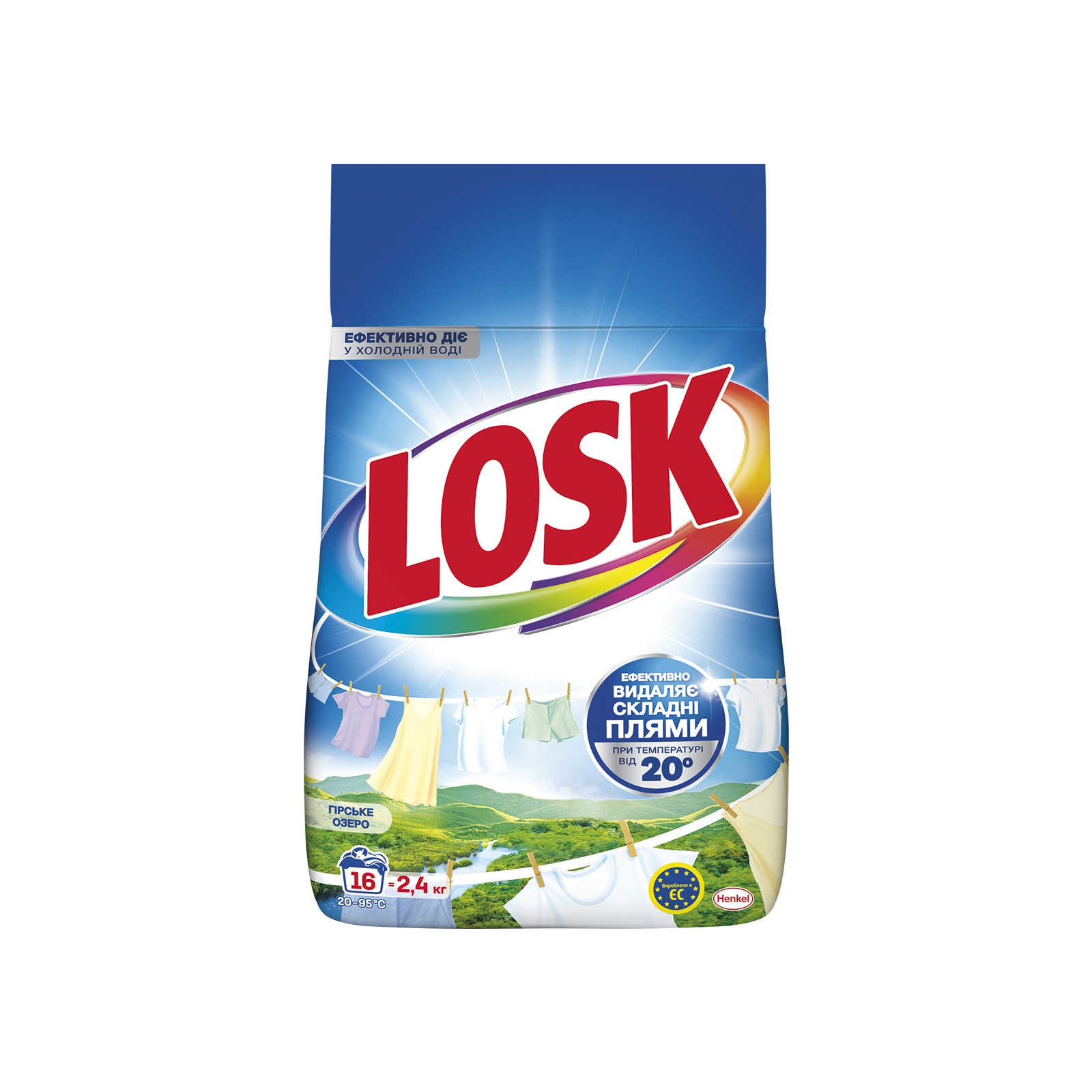 Стиральный порошок Losk Автомат для белых и светлых вещей Горное озеро 2.4 кг (9000101805390)
