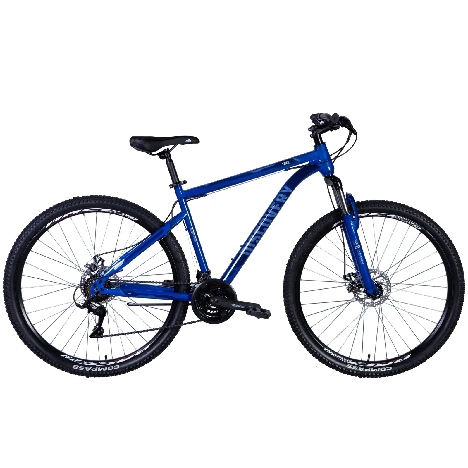 Велосипед Discovery Trek AM DD 29" 19" ST 2024 Синій (OPS-DIS-29-163)