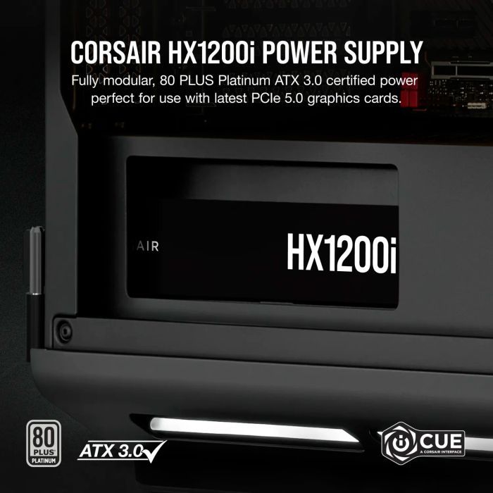 Блок питания Corsair 1200W HX1200i PCIE5 (CP-9020281-EU) изображение 11