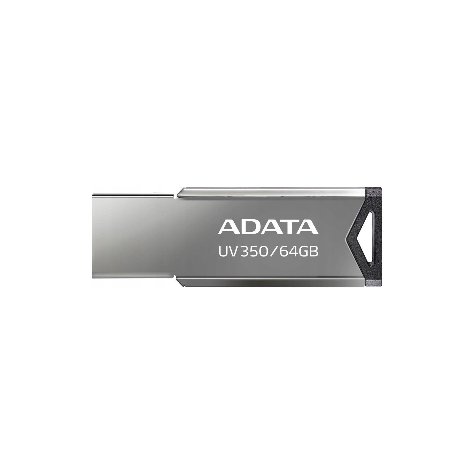 USB флеш накопитель ADATA 64GB UV350 Metallic USB 3.2 (AUV350-64G-RBK) изображение 2