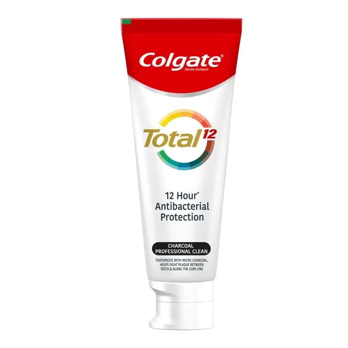 Зубна паста Colgate Total Charcoal & Clean Антибактеріальна з активованим вугіллям 75 мл (6920354829406)