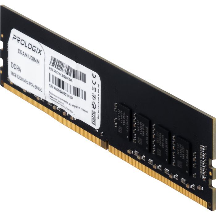 Модуль памяти для компьютера DDR4 16GB 3200 MHz Prologix (PRO16GB3200D4) изображение 3