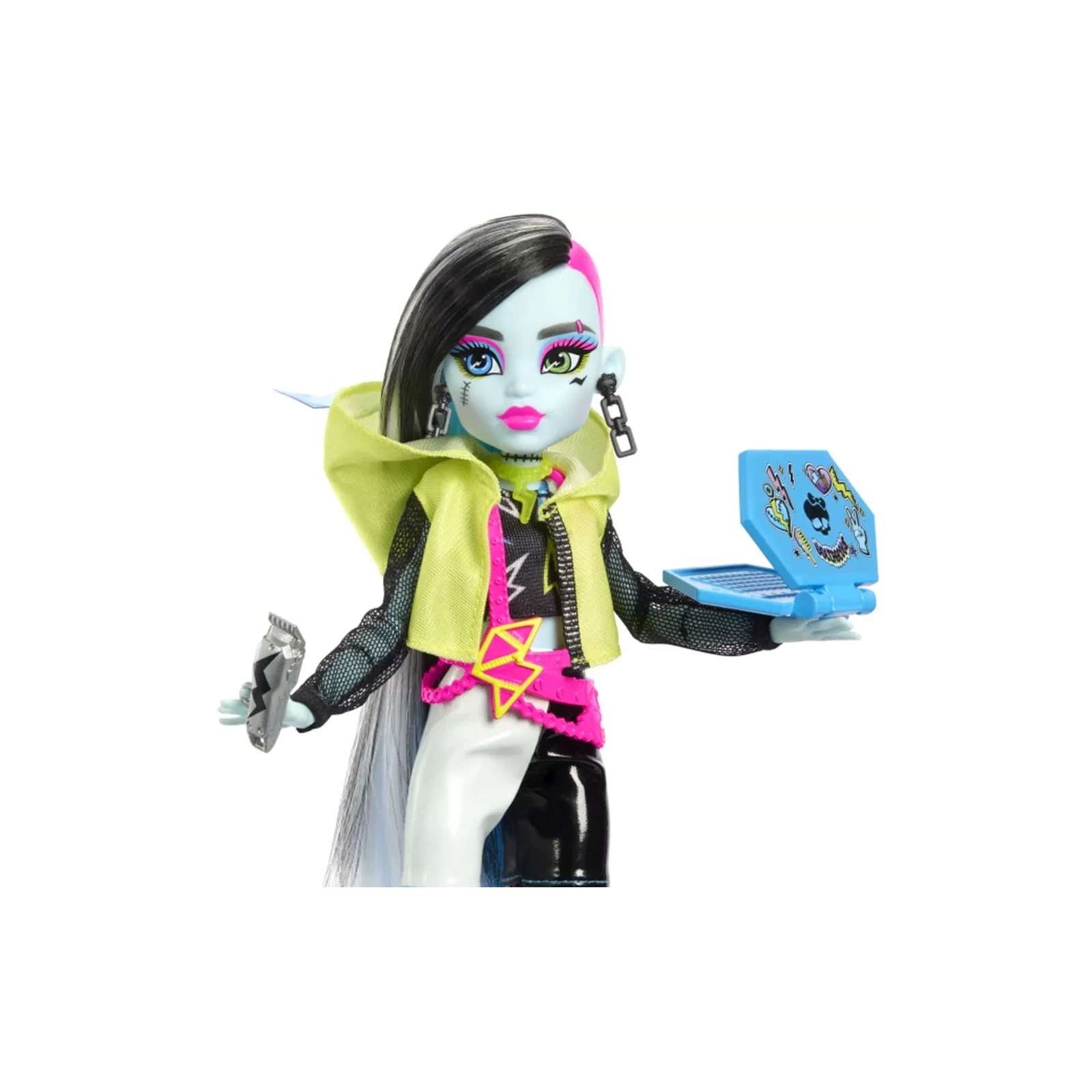 Кукла Monster High Неоновые и бомбезные Ужасно-секреты Фрэнки (HNF79) изображение 4