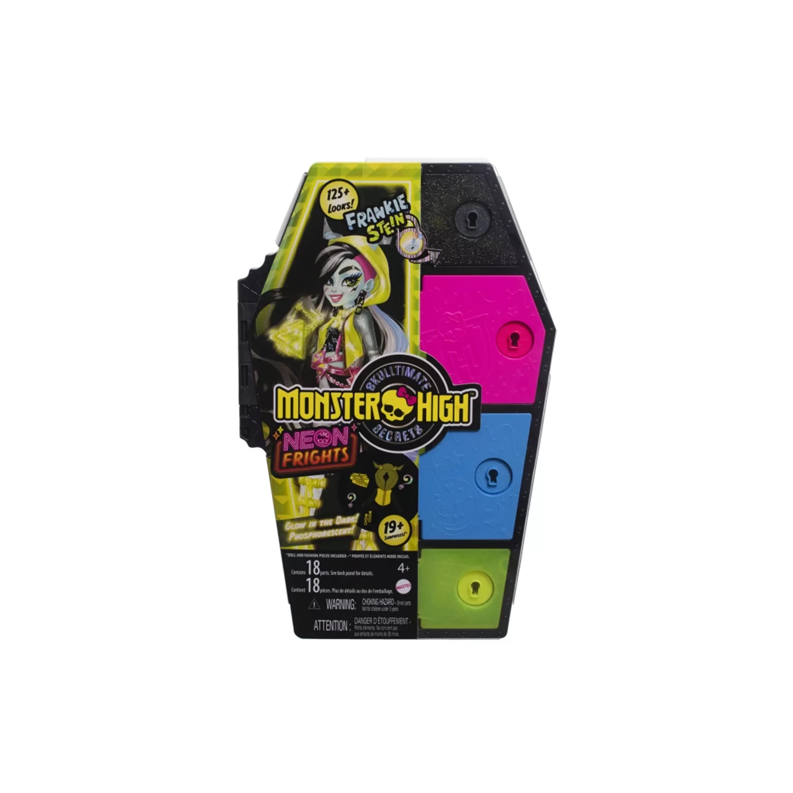Кукла Monster High Неоновые и бомбезные Ужасно-секреты Фрэнки (HNF79) изображение 8