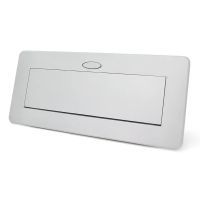 Розетка Voltronic J29L, дві розетки + 2*USB, напольна, висувна (21889)