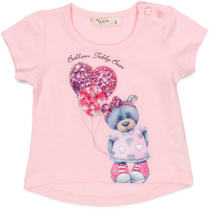 Набір дитячого одягу Breeze з ведмедиком (13374-98G-pink) зображення 2