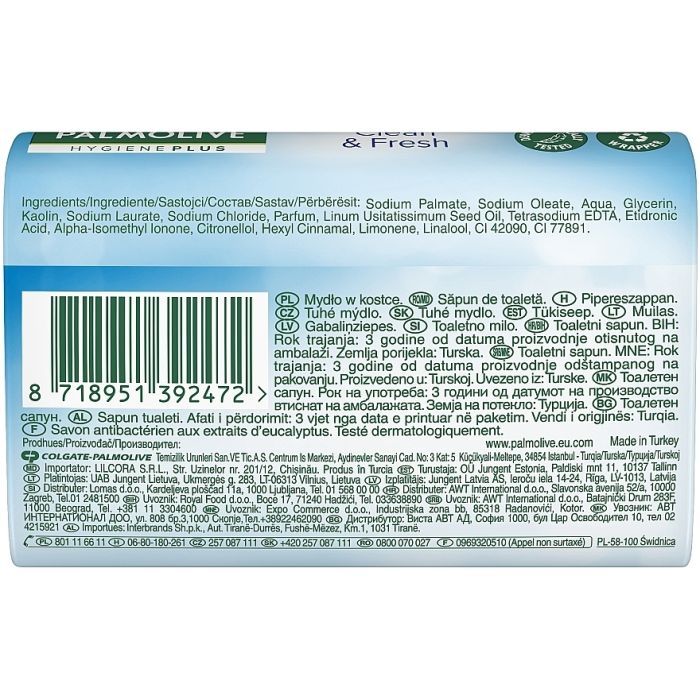 Тверде мило Palmolive Hygiene Plus Eucalyptus Antibacterial 90 г (8718951392472) зображення 2