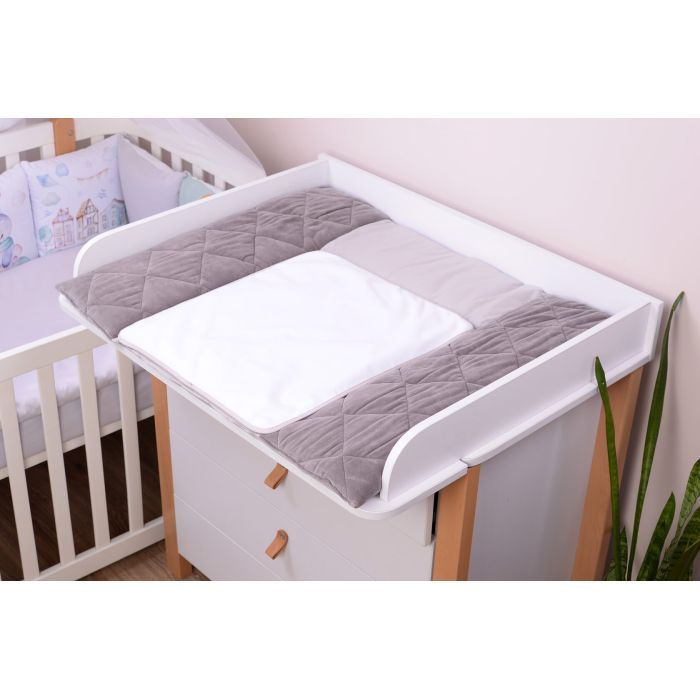 Пеленальный матрасик Верес Velour Taup grey 72х80 см (429.10) изображение 3