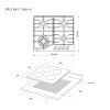 Варочна поверхня Pyramida PFG 641 T WH A зображення 12