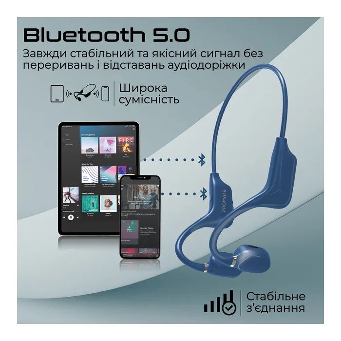 Наушники Promate Ripple Blue (ripple.blue) изображение 6