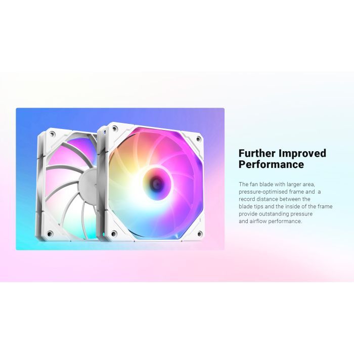 Кулер для корпуса ID-Cooling Вентилятор ID-Cooling TF-12025-Pro ARGB White (TF-12025-PRO-ARGB-WHITE) изображение 8